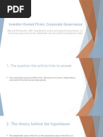 Investor Owned Firms Presentation