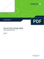 Edexcel IGCSE Bangla Specification