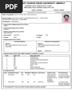 Examination Form With Challan