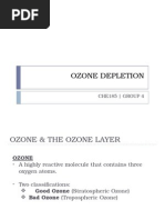 Ozone Depletion: Che185 - Group 4