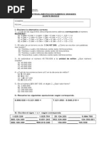 Guia Retroalimentacion Numeros Grandes 5to