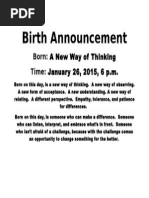 Birth Announcement