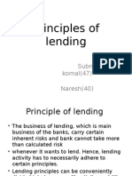 Principle of Lending