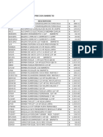 Lista de Precios Copifer y Quezada