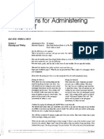 3 Directions For Administering The WPT: Day One-Form A or B Section 1: Planning and Writing