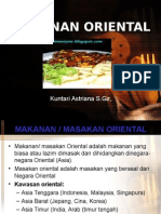 Makanan Oriental Asia Tenggara (Kuliner Kesehatan)