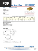 Low Noise Amplifier: ZQL-2700MLNW+ ZQL-2700MLNW