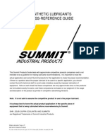 Synthetic Lubricants Cross-Reference Guide: Klüber Lubrication Texas, L.P. Dba Summit Industrial Products