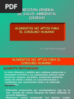 Alimentos No Aptos para El Consumo Humano