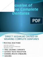 Sequalae of Wearing Complete Dentures