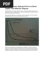 How To Measure Indicated Power in Diesel Engine With Indicator Diagram