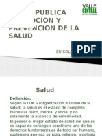 Salud Publica Promocion y Prevencion de La Salud