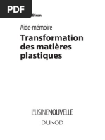 Aide Memoire Transformation Des Matieres Plastiques