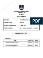 BCM 523 Assignment 1: Universiti Teknologi Mara