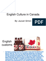 English Culture in Canada