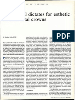 Periodontal Dictates For Esthetic Ceramometal Crowns: R - Sheldon Stein, DMD