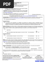 Articles of Incorporation of A Close Corporation