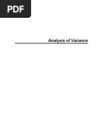 Analysis of Variance