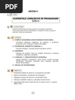 03 - Elementele Limbajelor de Programare C