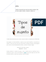 Tipos de Sujeito