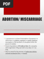 Abortion/ Miscarriage