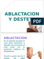 Ablactacion y Destete