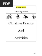 Maths Christmas Activities Booklet