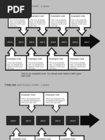 Timeline and Puzzle Chart - : Example Text Example Text Example Text Example Text