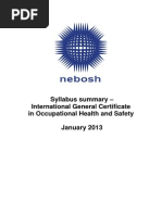 NEBOSH IGC Syllabus PDF