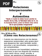 Relaciones Interpersonales y Autoestima