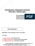 Antitrombotice. Antihemoragice