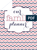 Coral-Navy Home Organizational Binder Printables by Blooming Homestead