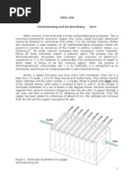 Electrowinning Course Notes Hydrometallurgy