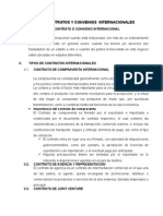 Tipos de Contratos y Convenios Internacionales Grup #11