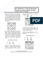 The Exchange Variation of The (Classical) Queen's Gambit Declined (D31, 35-36)