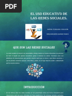 El Uso Educativo de Las Redes Sociales