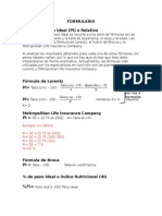 Formulario para Informe Final Nutrición I - QA2012