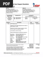 Upgrade and User-Support Quotation: Number: Q10945 Rev. Date: April 20, 2015