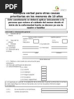 Autopsia Verbal para Otras Causas Prioritarias