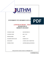 TEST 1 - Answer Scheme - Complete Geotech