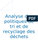 Les Politiques de Gestion Des Déchets