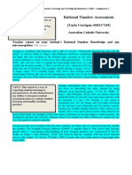 Rational Number Assessment Task 1