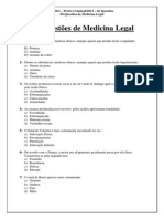 Medicina Legal - 60 Questões