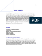 Hierarchical Cluster Analysis