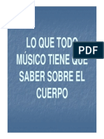 Lo Que Todo Músico Tiene Que Saber Sobre El Cuerpo PDF