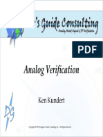 Analog Verification, An Introduction