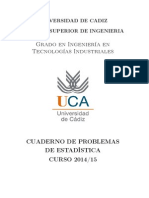 Cuaderno Problemas Estadistica ESI 14 - 15 PDF