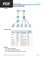 5.2.1.7 Packet Tracer - Examine The ARP Table Instructions