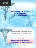 Factores Intrínsecos y Extrínsecos de Infecciones Nosocomiales