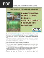 Faça Um Telhado Com Garrafas Pet para o Canil